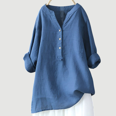 Freja – Camisa de lino ligera y cómoda con botones