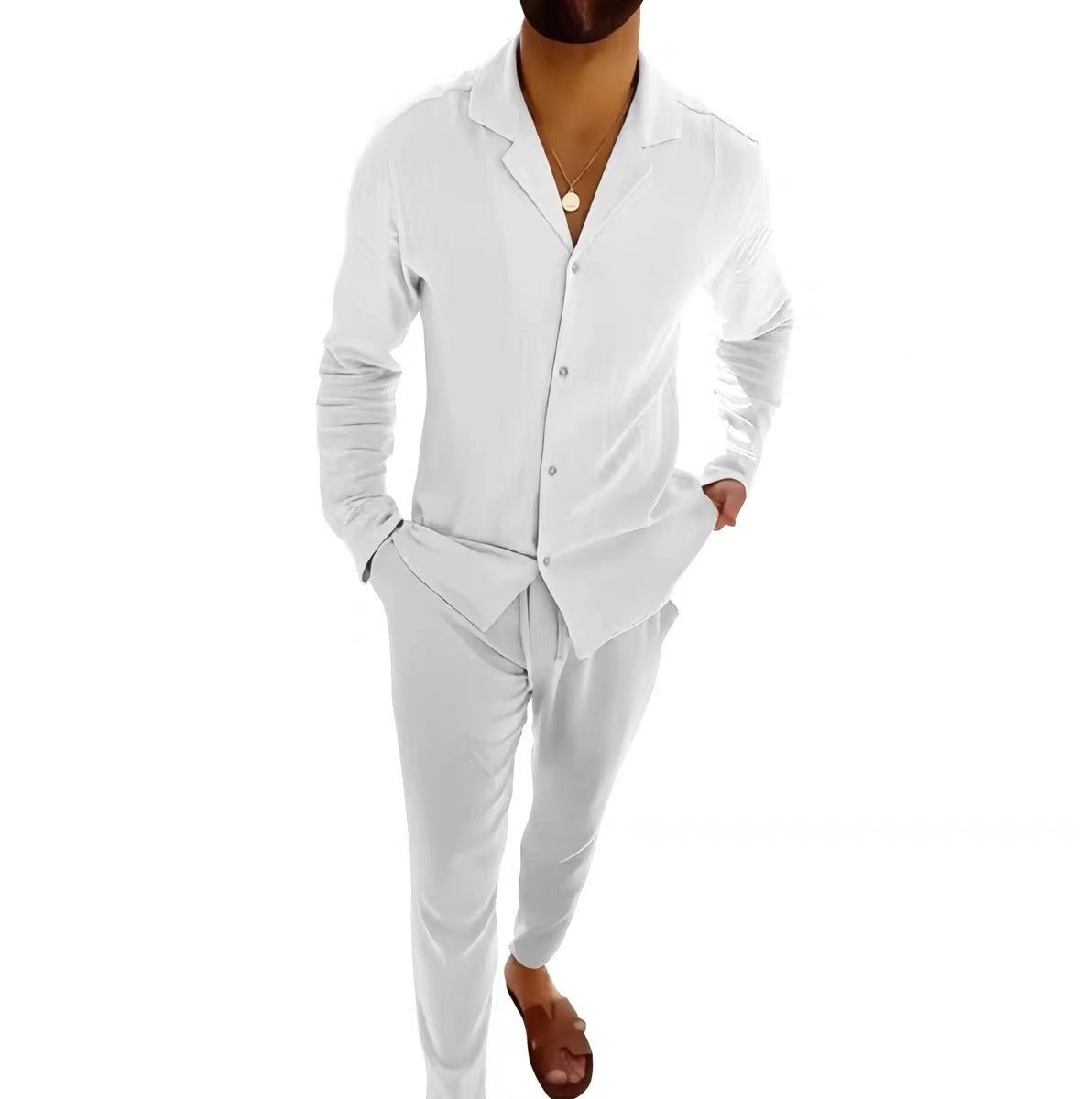 Manuel | Conjunto de verano de lino para hombre