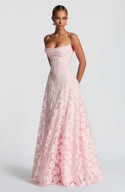 Francisa | Vestido Maxi con Corsé de Encaje