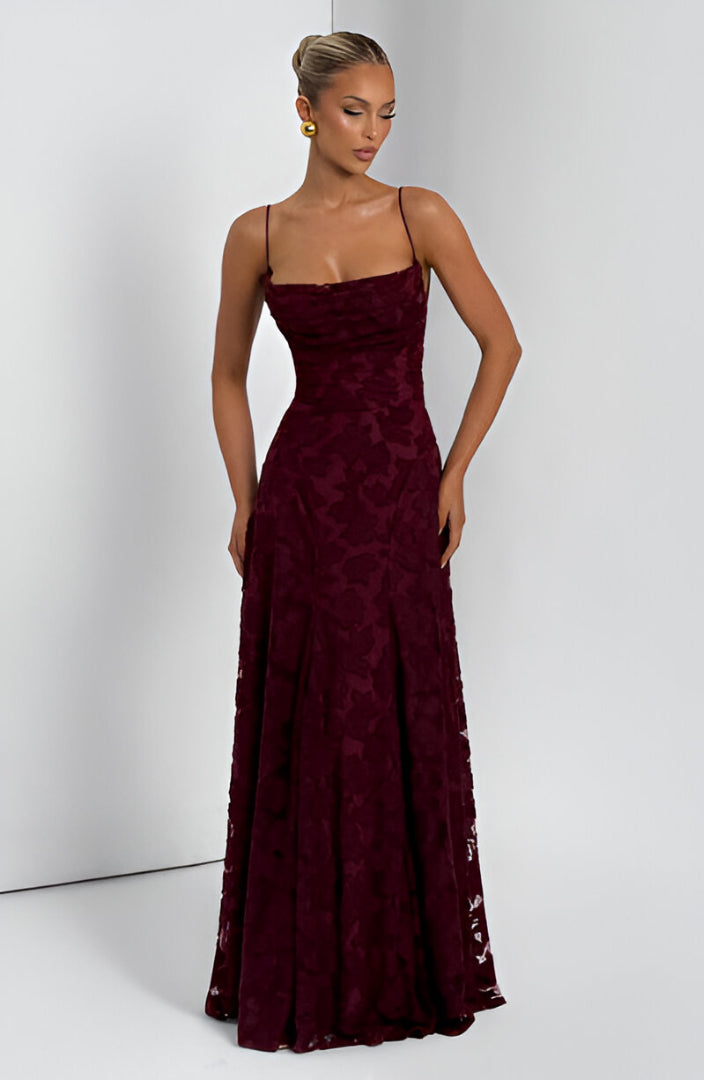 Francisa | Vestido Maxi con Corsé de Encaje