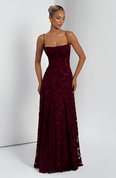 Francisa | Vestido Maxi con Corsé de Encaje