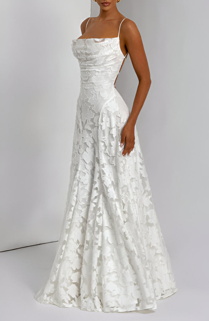Francisa | Vestido Maxi con Corsé de Encaje