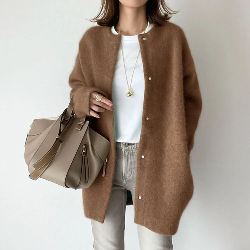 Vanna™ | Chaqueta de punto lujosa con botones