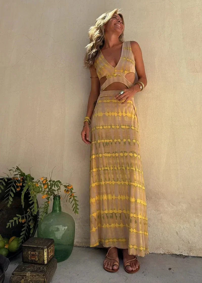 Bianca | Vestido estampado tie-dye