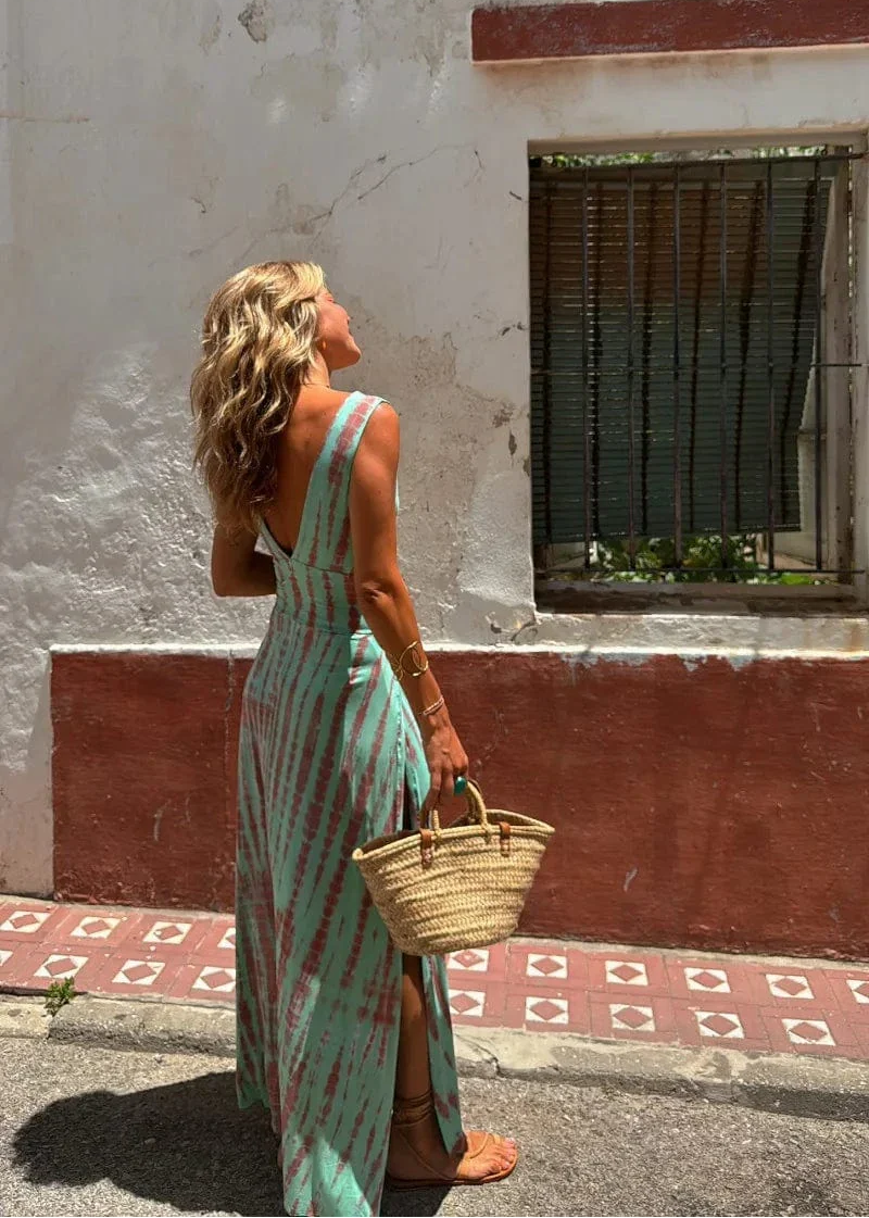 Bianca | Vestido estampado tie-dye