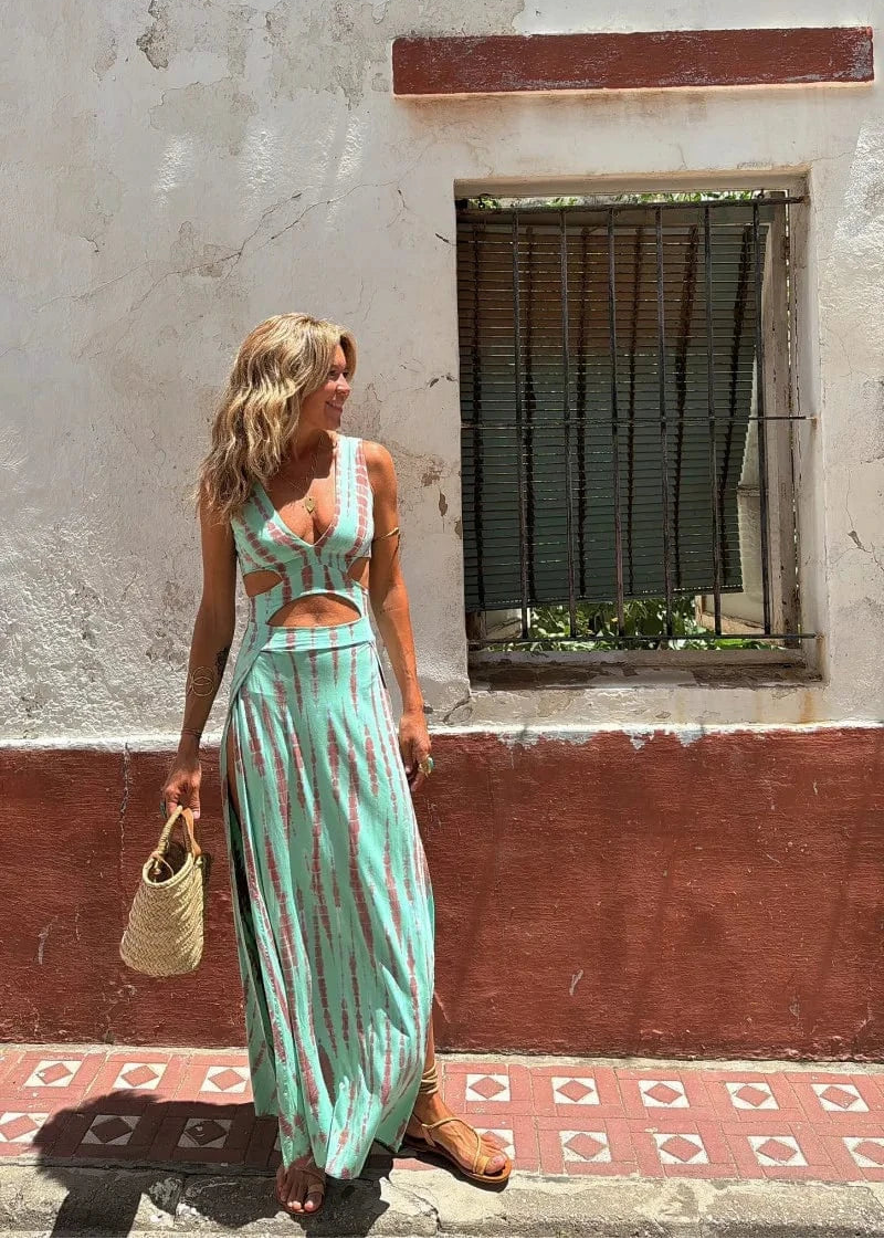 Bianca | Vestido estampado tie-dye