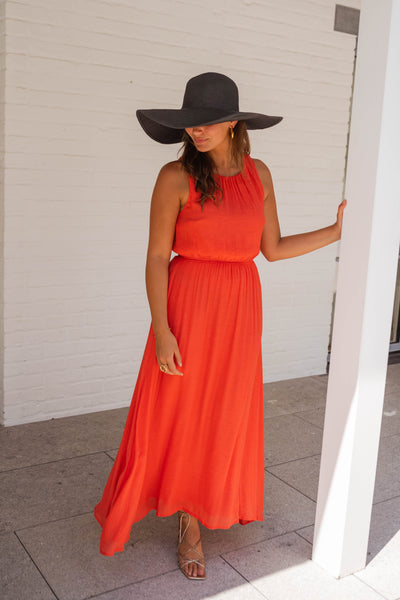 LISE | El vestido de verano en un naranja intenso