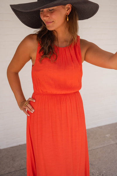 LISE | El vestido de verano en un naranja intenso