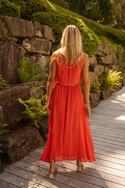 LISE | El vestido de verano en un naranja intenso