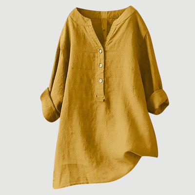Freja – Camisa de lino ligera y cómoda con botones